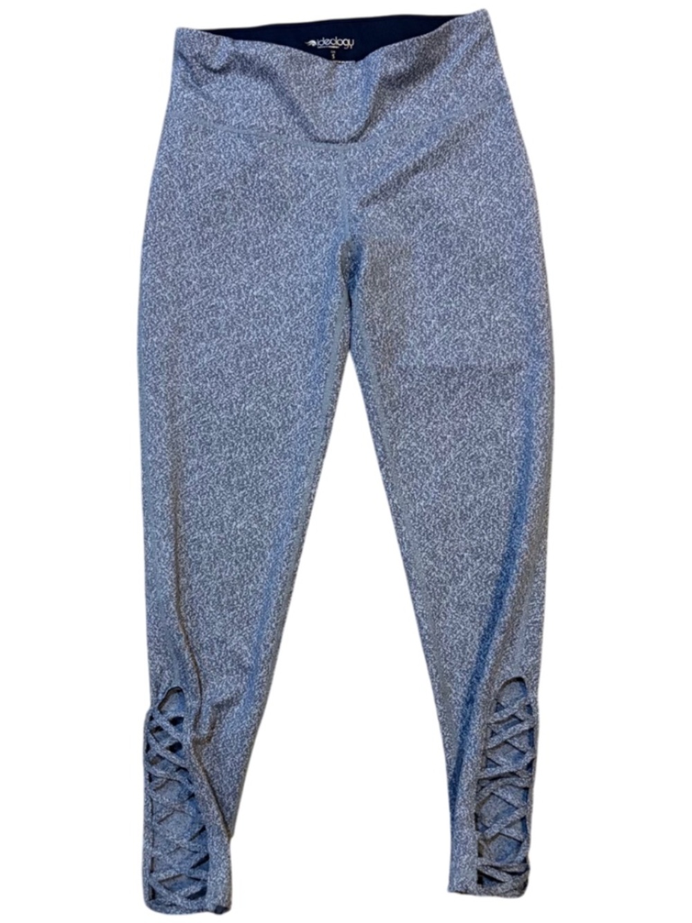 Ideology Women's Lattice Cutout Cropped Leggings